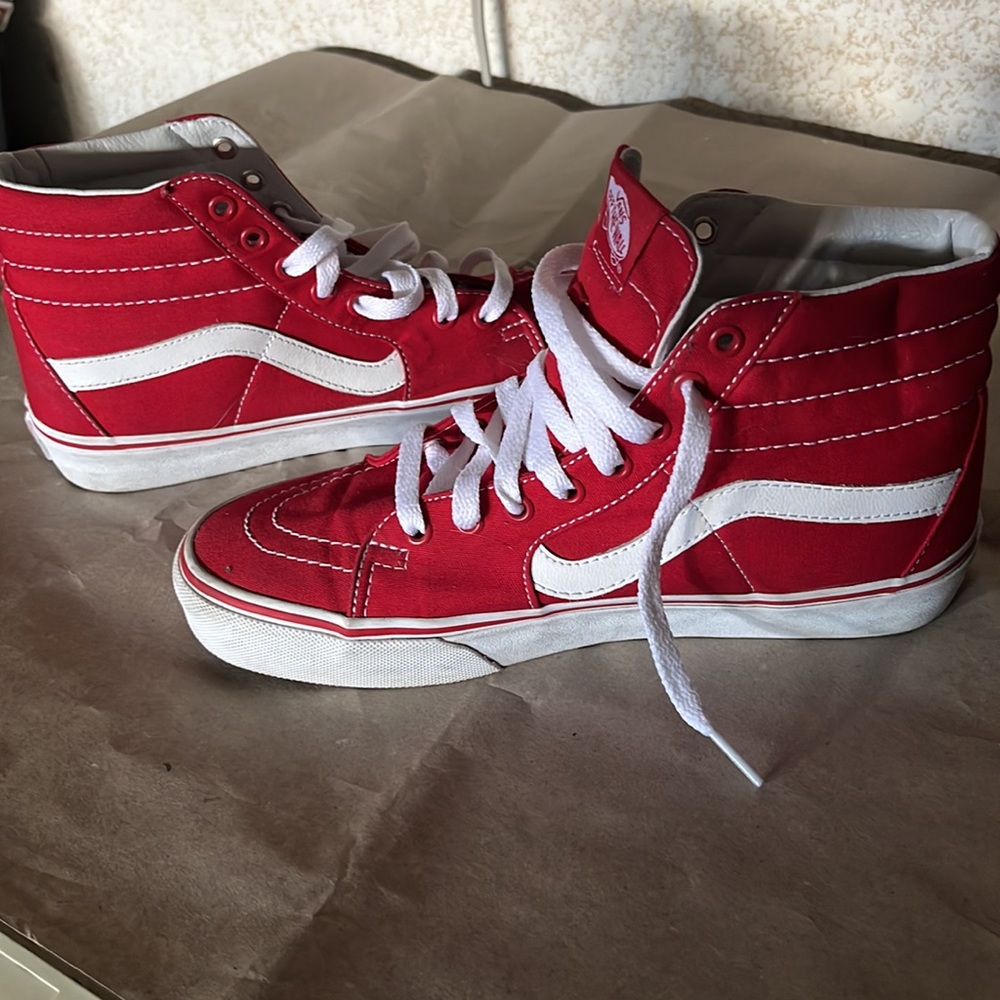 Vans red Hi-tops - Picture 5 of 6